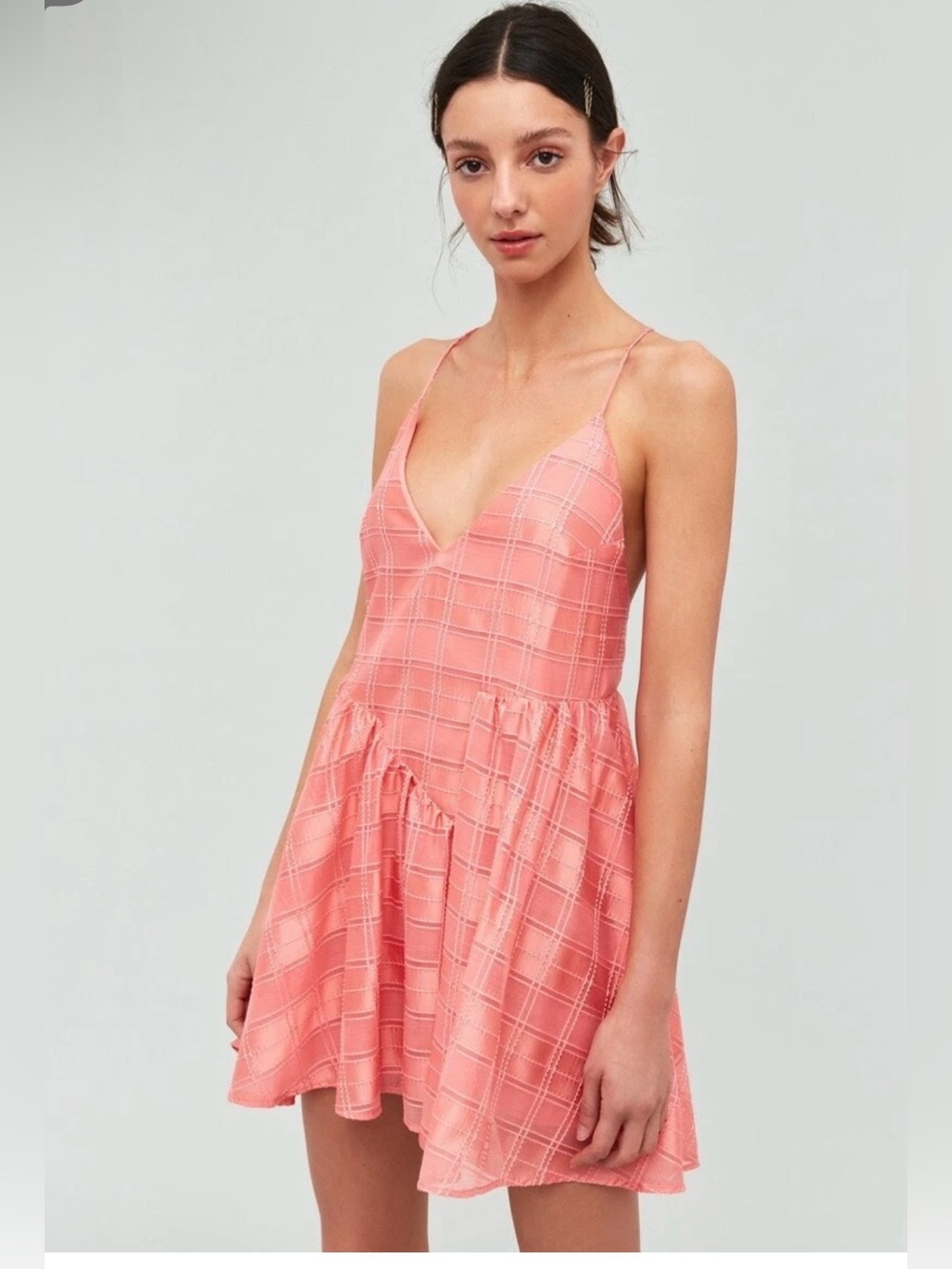 C/MEO Collective Same Things Mini Dress in Coral Size Large NWT